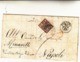 Stato  Pontificio,Bologna Per Napoli. Lettera Con Contenuto 1852 - ...-1929 Prephilately