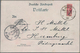 Deutsche Kolonien - Marshall-Inseln: 1900, Extrem Seltene Postkarte Frankiert Mit Der Senkrecht Halb - Marshall Islands