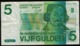 Pays Bas Billet De Banque Banknote Vijf Gulden 5 Florins Joost Van Den Vondel - 5 Gulden