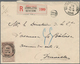 Delcampe - Belgien: 1866/1960 Holding Of Ca. 280 Letters, Cards And Postal Stationery, Incl. Registered Mail, G - Colecciones