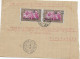 MADAGASCAR - 1944 - FRANCE LIBRE - ENVELOPPE FABRICATION ARTISANALE FEUILLE ECOLIER ! De FENERIVE EST - Storia Postale