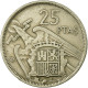 Monnaie, Espagne, Caudillo And Regent, 25 Pesetas, 1958, TTB, Copper-nickel - 25 Pesetas