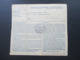 Böhmen Und Mähren 1942 Paketkarte MiF Freimarken Prag 37 Gewicht 7,2 Kilogramm - Cartas & Documentos