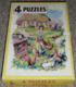 Rare Boite De Puzzles Anciens En Carton, WILLEB Puzzle, LA FERME Animaux - Puzzles