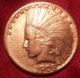 ORO STATI UNITI AMERICA RARO 10 DOLLARI INDIANO 1908 SEGNO DI ZECCA "S"  SPL - 10$ - Eagles - 1907-1933: Indian Head (Tête Indien)