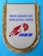 CROATIA BASKETBALL FEDERATION - Large Official Captain's Pennant * Fanion Basket-ball Baloncesto Pallacanestro Kroatien - Habillement, Souvenirs & Autres