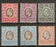 SOMALILAND 1905 - 1911 VALUES TO 12a SG 46, 47, 50, 52, 52a, 53  MOUNTED MINT Cat £84 - Somaliland (Protectorate ...-1959)