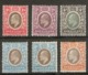 SOMALILAND 1905 - 1911 VALUES TO 12a SG 46, 47, 50, 52, 52a, 53  MOUNTED MINT Cat £84 - Somalilandia (Protectorado ...-1959)