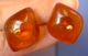 Delcampe - Vintage USSR Men Jewelry Baltic Amber Gems Gold Plated CUFFLINKS 9g Mark YAK #54j - Sonstige & Ohne Zuordnung