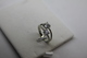 Delcampe - A60045 - Doppio Anello In Argento Sterling Con Due Pietre Centrale Bianca  - Misura 6 - Ringe