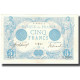 France, 5 Francs, Bleu, 1913-02-07, SPL, Fayette:2.14, KM:70 - 5 F 1912-1917 ''Bleu''