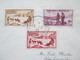 St. Pierre Et Miquelon 1939 Drucksache Mit 3 Marken In Die Schweiz Gesendet Mit Ak Stempel Oberwil Bei Bremgarten Aargau - Covers & Documents