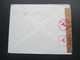 Niederlande 1941 Zensurpost Amsterdam - Lobenstein OKW Geöffnet Und Rotee Stempel Geprüft OKW Und 132 - Cartas & Documentos