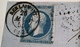 Yv 14A 20c OBLIT RARE CAD BERLAIMONT 1855“ (57=Nord) SUR LE TIMBRE Lettre > Chauny (France Cover) - 1853-1860 Napoléon III