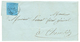 "AIX LES BAINS" : 1854 SARDAIGNE 20c (n°8) Pd Obl. AIX LES BAINS Sur Lettre. Signé DIENA. TB. - Other & Unclassified