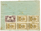 VIETNAM : 3c (x5) + 15c Obl. Au Verso D' Une Enveloppe (pd) NON PHILATELIQUE Pour HANOI. RARE. TB. - Other & Unclassified