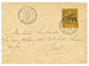 1901 15c S/ 75c (n°54a) Surcharge RENVERSEE Obl. REUNION ST PIERRE Sur Lenveloppe. Variété Trés Rare Sur Lettre. Signé S - Other & Unclassified