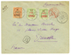 1900 1/2a S/ 5c (x2) + 4a S/ 40c Obl. ZANZIBAR Sur Enveloppe RECOMMANDEE Pour La FRANCE. Superbe. - Other & Unclassified