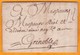 1753 - Marque Postale De Castres, Tarn Sur LAC Vers Grenoble, Isère - Taxe 12 - 1701-1800: Vorläufer XVIII