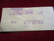 1 Ticket Ancien /RER METRO/ 2émeClasse  / SEVRES BABYLONE /vers 1990  TCK5 - Europe