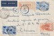 Cote Des Somalis , Lettre Recommandée  De Djibouti Pour L'algérie Censurée FFL Cachet Rond 7 2 1944 - Lettres & Documents