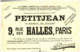 V F P/Buvard Vente De Fond "Petitjean" (Format 25 X 18.05) (N= 1) - V