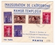 Lettre 1947 Inauguration Aérodrome Namur Temploux Poste Aérienne François Bovesse - Briefe U. Dokumente