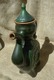 Delcampe - VTG USSR Soviet KUNGUR Ceramic Anniversary Green Kvass Jug Pircher Kettle Marked - Other & Unclassified