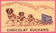 BUVARD Illustré - BLOTTING PAPER - SUCHARD Au Lait - Milka - Chocolat - Attelage - Chien Saint Bernard - C