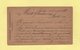 Trieste - Entier Postal Repique Giacomo Campagno - 1881 - Lettres & Documents
