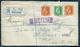 NOUVELLE ZELANDE - N° 163 + 165 (2) / LR DE NELSON LE 3/7/1919 POUR USA - TB - Cartas & Documentos