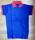 Delcampe - 1 CHEMISE MAILLOT DE FOOT Manches Courtes EN COTON BLEU Liserets Rouges Années 40-50 - Other & Unclassified