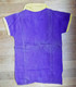 1 CHEMISE MAILLOT DE FOOT Manches Courtes EN COTON VIOLET Liserets Jaunes Années 40-50 - Autres & Non Classés