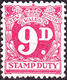 NEW SOUTH WALES 9d Carmine Stamp Duty Revenue Stamp FU - Fiscales