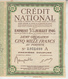CREDIT NATIONAL - Emprunt 3 % Juillet 1946  PRIX FIXE - S - V