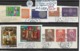 ANDORRA ʘ 1957/1975 EUROPA CEPT, ANDORRA FRANCESE, 5 SERIE COMPLETE Su FRAMMENTO - Gebruikt