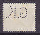 Denmark Perfin Perforé Lochung (G20) 'G.K.' Gentofte Kommune, Charlottenlund Chr. X. Stamp (2 Scans) - Abarten Und Kuriositäten