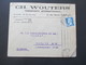 Frankreich 1929 Louis Pasteur Nr. 197 EF Firmenumschlag Ch. Wouters Transports Internationaux Rue Martel Paris - Lettres & Documents