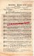 75- PARIS- THEATRE MARIGNY- PARTITION MUSIQUE LA ROSE ROUGE-ANDRE BAUGE-MONSIEUR BAUCAIRE-ANDRE MESSAGER-SALABERT - Noten & Partituren