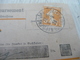 Lettre France Contre Remboursement 5 C Semeuse Orange Bi Lingue Allemand Alsace Lorraine 1923 - Briefe U. Dokumente