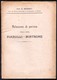 RELAZIONE DI PERIZIA PER  CAUSA INTENTATA DA IMPRENDITORE AGRICOLO A PROPRIETARIO DI FRANTOIO OLEARIO - 1916 - CORATO - Sonstige & Ohne Zuordnung