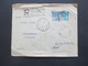 Brasilien 1930 Einschreiben R-Brief Sao Paulo - Jugoslawien Viele Stempel 1x Rot Ljubljana Mit Handschriftlichem Datum - Briefe U. Dokumente