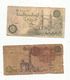 JLR , Billet ,EGYPTE , EGYPT , 2 Scans , LOT DE 2 BILLETS - Egitto