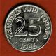 TRINIDAD & TOBAGO / TRINITE & TOBAGO / 25 CENTS / 1966 - Trinidad En Tobago