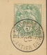 1902 CP Avec N°111 Obl 16e Coprs / Quartier Général Au Tarif Des Imprimés P2575 - Army Postmarks (before 1900)