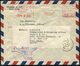 1956 Jebsen & Co. Franking Machine Airmail Cover - Capt. Hansen, M.S. MICHEAL JEBSEN Ship,Port Said Egypt, Mackerel Fish - Storia Postale