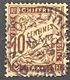 FRAYX029Ua1 - Timbres Taxe Type Duval Papier G.C. 10 C Used Stamp 1916-1920 - France YT YX 029a - Stamps