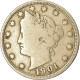 Monnaie, États-Unis, Liberty Nickel, 5 Cents, 1901, U.S. Mint, Philadelphie - 1883-1913: Liberty