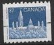 Canada 1988. Scott #1194 (U) Parliament, Library  *Complete Issue* - Coil Stamps