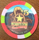 ÉTATS-UNIS USA NEVADA MESQUITE STAR CASINO CHIP $ 5 CLOSED FERMÉ JETON TOKENS COINS GAMING - Casino